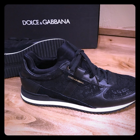 dolce gabbana lace sneakers